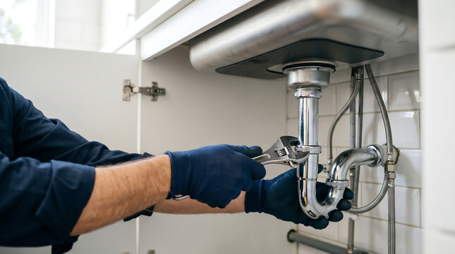 Plombier certifié Rive-Sud au travail